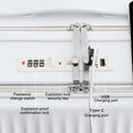 24 in Checked Luggage with Front Pocket, USB Charging Port, Built - in Lock Carry on Suitcase, Cup Holder and Phone Holder, Medium Hardside Suitcase