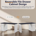 60 - Inch Contemporary Executive Desk - Wooden Home Office & Fluted Computer Desk
