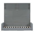 Queen Murphy Bed with Sofa - 2 - in - 1 Design, Storage Solutions & Dual - Piston Mechanism