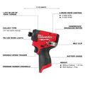 M12 FUEL 12V Lithium - Ion Cordless 3/8 In. Ratchet and 1/4 In. Impact Driver Kit (2 - Tool) W/Batteries, Charger & Bag