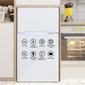 Costway Refrigerator Small Freezer Cooler Fridge Compact 3.2 cu ft. Unit, Grey