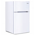Costway Refrigerator Small Freezer Cooler Fridge Compact 3.2 cu ft. Unit, Grey