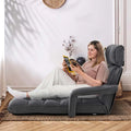 6 - Position Adjustable Floor Sofa Bed, Folding Lazy Sofa Chaise Lounger Recliner with Armrests & Footrests for Living Room, Bedroom & Gaming