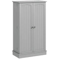 Spaco 17-Tier Kitchen Small Pantry Cabinet with 2 Doors and 6 Adjustable Shelves, Cabinet Pantry, Freestanding 5-Tier Shelving Pantries